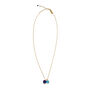 Lapis lazuli and blue quartz pendant necklace by Mounir